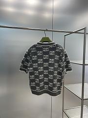 Gucci GG Wool Bouclé Jacquard Top Grey - 3