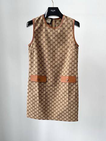 Gucci GG Canvas Dress 744121