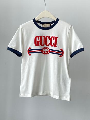 Gucci Interlocking G Web Cotton Jersey T-Shirt ‎723566