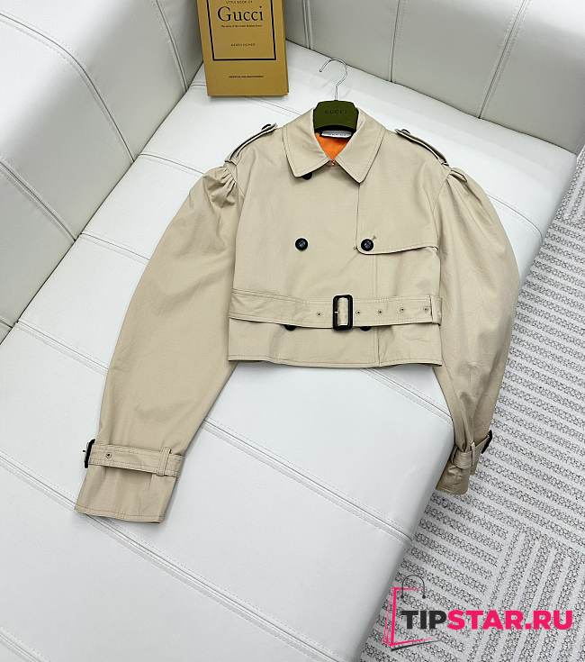 Gucci Garbadine Trench Jacket 737732 - 1