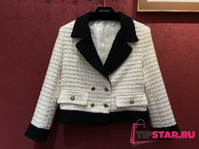 Gucci Double-Breasted Tweed Jacket Ivory ‎731310 - 1