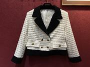 Gucci Double-Breasted Tweed Jacket Ivory ‎731310 - 1