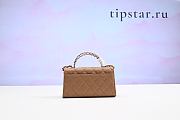 Chanel Top Handle Bag Brown Color - 3