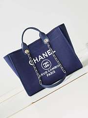 Chanel Large Shopping Bag Blue A66941 Size 30 × 50 × 22 cm - 1