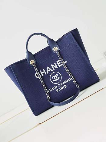 Chanel Large Shopping Bag Blue A66941 Size 30 × 50 × 22 cm