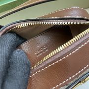 Gucci Horsebit 1955 Small Shoulder Bag 760196 Beige & Ebony GG Size 20x13x6 cm - 5