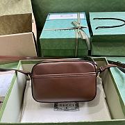 Gucci Horsebit 1955 Small Shoulder Bag 760196 Brown Size 20x13x6 cm - 3