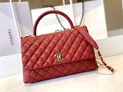 Chanel Coco Handle Red Caviar Bag Size 29x18x12cm - 1