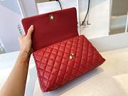 Chanel Coco Handle Red Caviar Bag Size 29x18x12cm - 2