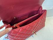 Chanel Coco Handle Red Caviar Bag Size 29x18x12cm - 5