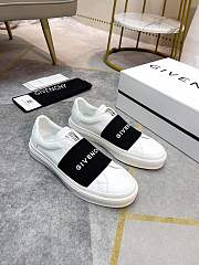 Givenchy City Sport Sneakers In Leather With Givenchy Strap White/Black - 4