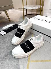 Givenchy City Sport Sneakers In Leather With Givenchy Strap White/Black - 3