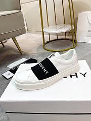 Givenchy City Sport Sneakers In Leather With Givenchy Strap White/Black - 2
