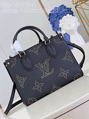 Louis Vuitton M46733 OnTheGo PM Black Monogram Empreinte Size 25 x 19 x 11 cm - 1
