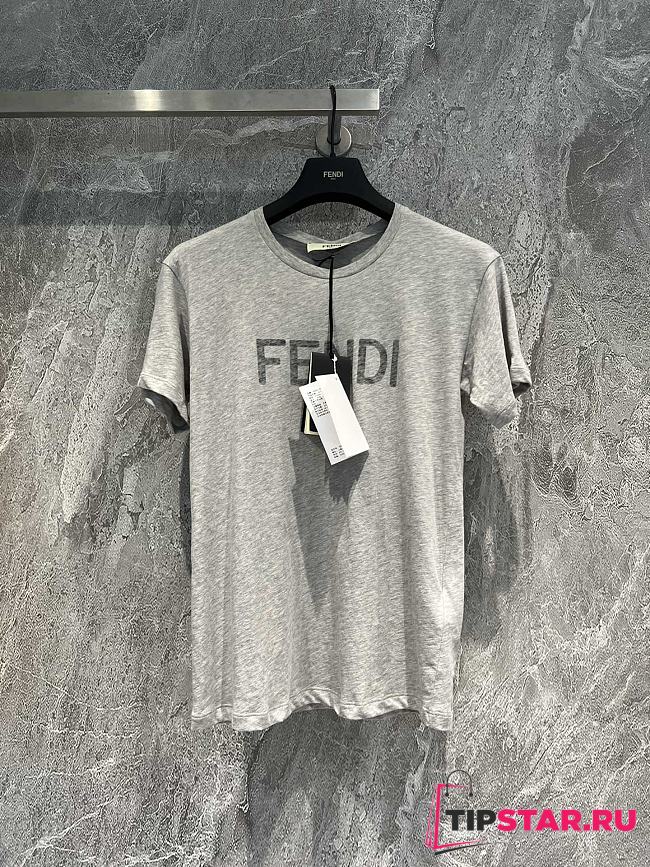 Fendi Gray Jersey T-shirt - 1