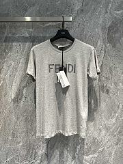 Fendi Gray Jersey T-shirt - 1