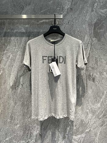 Fendi Gray Jersey T-shirt