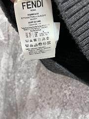Fendi Black FF Crocheted Cashmere Skirt - 2
