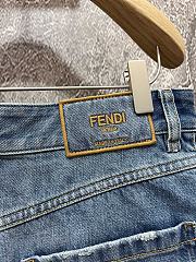 Fendi Blue Denim Skirt - 5