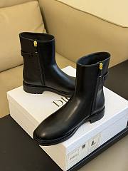 Dior 30 Montaigne Ankle Boot Black Calfskin - 5