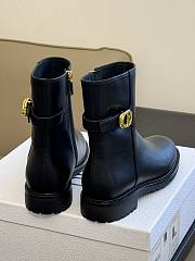 Dior 30 Montaigne Ankle Boot Black Calfskin - 4