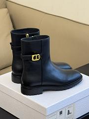 Dior 30 Montaigne Ankle Boot Black Calfskin - 3