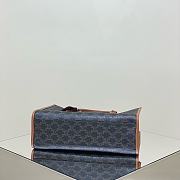 Celine Mini Horizontal Cabas In Triomphe Canvas And Calfskin Tan Size 35 X 23 X 12 CM - 4