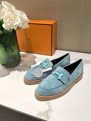 Hermes Faubourg loafer Blue