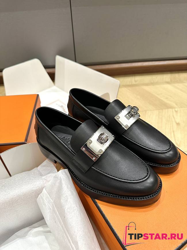 Hermes Hot Loafer Black - 1