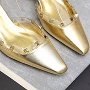 Valentino Rockstud Couture Mirror Pump Gold 5cm - 3