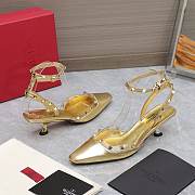 Valentino Rockstud Couture Mirror Pump Gold 5cm - 2