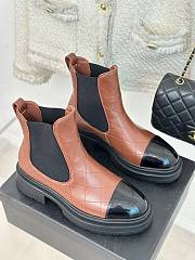 Chanel Short Boots Brown & Black G45087 - 1