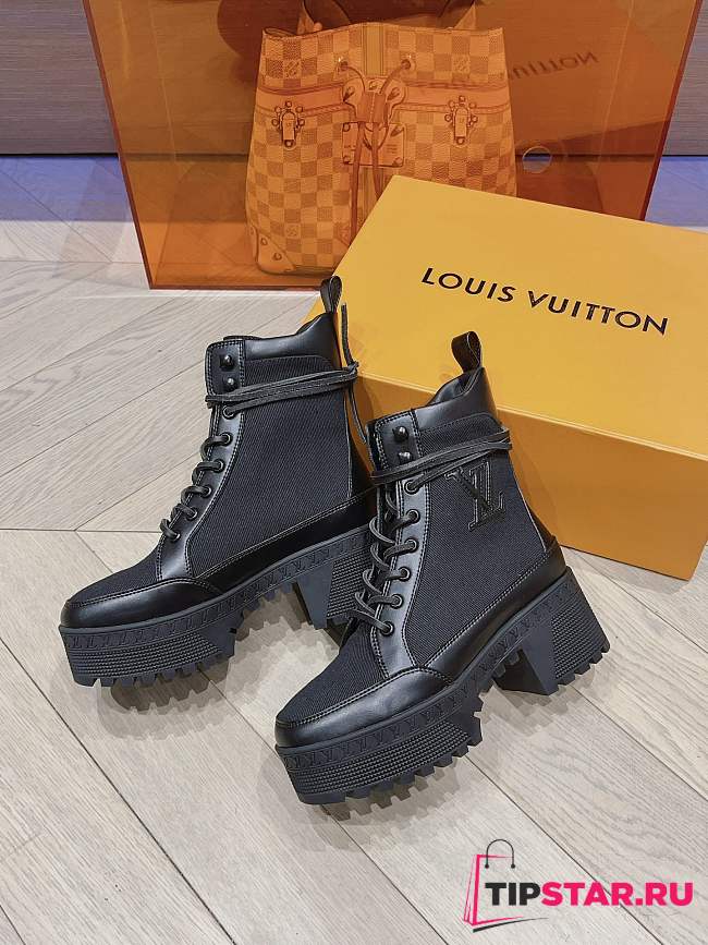 Louis Vuitton Laureate Platform Desert Boot Black 6cm - 1