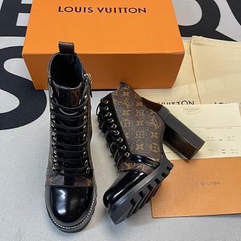 Louis Vuitton Star Trail Ankle Boot Patent Monogram canvas
