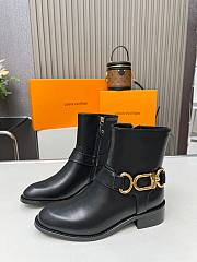 Louis Vuitton Westside Flat Ankle Boot Black Calf leather - 1