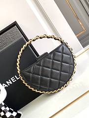 Chanel Pouch Calfskin & Gold-Tone Metal Black AP3584 Size 16 × 16 × 3.5 cm - 3