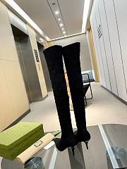 Gucci Women's GG Knee-High Boot Black 7cm - 2