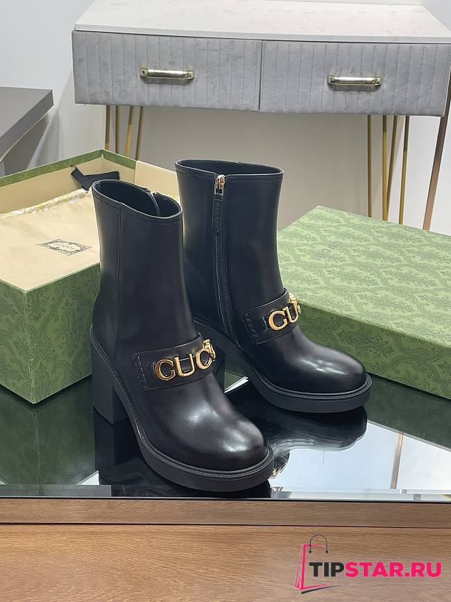 Women's Gucci Boot Black 9cm - 1