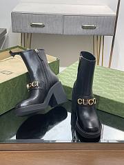 Women's Gucci Boot Black 9cm - 4