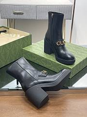 Women's Gucci Boot Black 9cm - 3