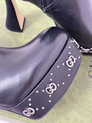 Gucci Women's Platform Boot With GG Studs Black 11cm - 2