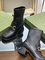 Gucci Women's Boot With Horsebit Black 5.3 cm - 4