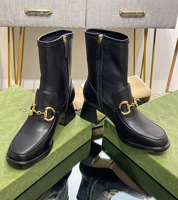 Gucci Women's Boot With Horsebit Black 5.3 cm