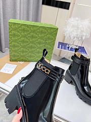 Gucci Women's Ankle Boot With Logo Black 730064 - 4