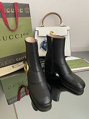 Gucci Blondie Women's Ankle Boot Black 700016 - 4