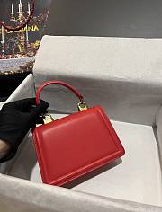 D&G Small Smooth Calfskin Devotion Bag Red Size 19 x 13 x 4.5 cm - 3
