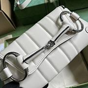 Gucci Horsebit Chain Small Shoulder Bag White 764339 Size 27*11.5*5cm - 3