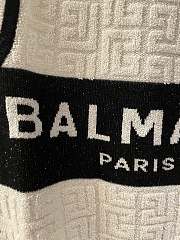 Balmain Monogrammed Bouclette Knit Top - 2