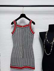 Balmain Short Monogrammed Knit Dress - 4