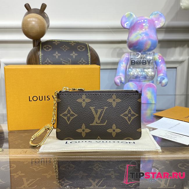 Louis Vuitton M62650 Key Pouch Monogram Size 12 x 7 x 1.5 cm - 1